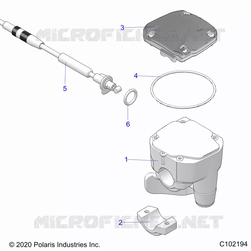 TIMONE, CONTROLS, THROTTLE ASM. AND CABLE