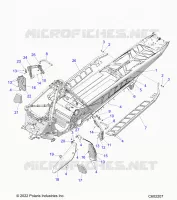 CHASSIS, PROTEZIONE FRIZIONE, FOOTRESTS, AND RUNNING BOARDS
