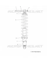 SUSPENSION, AMMORTIZZATORE POSTERIORE TRACK (7043994)
