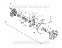 TRASMISSIONE FRIZIONE ASSEMBLY 500 EFI / 0930674 and  500 EFI SKS / 0930574 (4922962296023A)