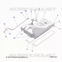 SISTEMA DI ALIMENTAZIONE CARBURANTE, FUEL TANK ASM.