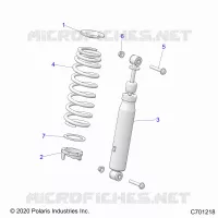 SUSPENSION, SHOCK ANTERIORE MOUNTING