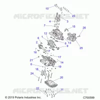 ENGINE, CRANKCASE AND ALBERO MOTORE