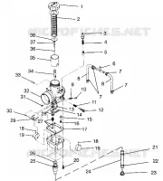 CARBURATORE ULTRA SKS 0960578, EUROPEAN ULTRA SKS E960578, AND ULTRA RMK 096 (4931683168C013)