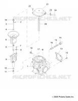 MOTORE, CARBURATORE, UPPER