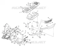 RACK ANTERIORE   PARAURTI MONTAGGIO (400) XPRESS 400 W969540 (4935923592A011)