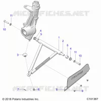 SUSPENSION, A-ARM AND PAVONEGGIARSI MOUNTING -A19SDA57R1/SDE57R1 