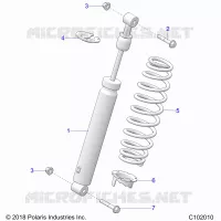 SUSPENSION, AMMORTIZZATORE POSTERIORE