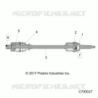 TRASMISSIONE, REAR HALF SHAFT