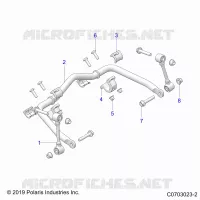 SUSPENSION, FRONT BARRA DI STABILIZZAZIONE