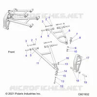 SOSPENSIONI ANTERIORI, CONTROL ARMS AND SPINDLE