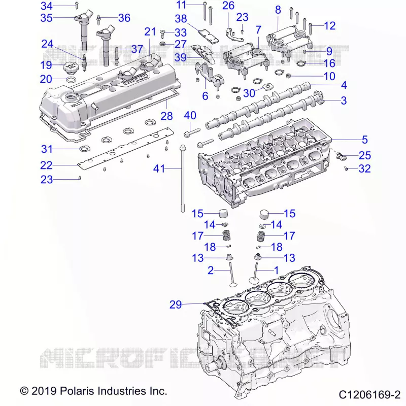 ENGINE, HEAD ASM AND VALVOLE