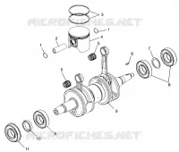 PISTONEEE   ALBERO MOTORE 700 RMK 0970966, 700 SKS 0970566 AND EUROPEAN 700 SKS (4938573857C009)