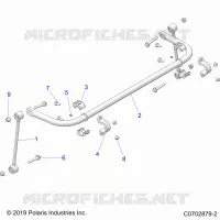 SUSPENSION, REAR BARRA DI STABILIZZAZIONE