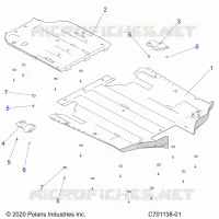 CHASSIS, SCIARED PLATES