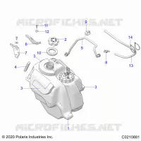 SISTEMA DI ALIMENTAZIONE CARBURANTE, FUEL TANK ASM.