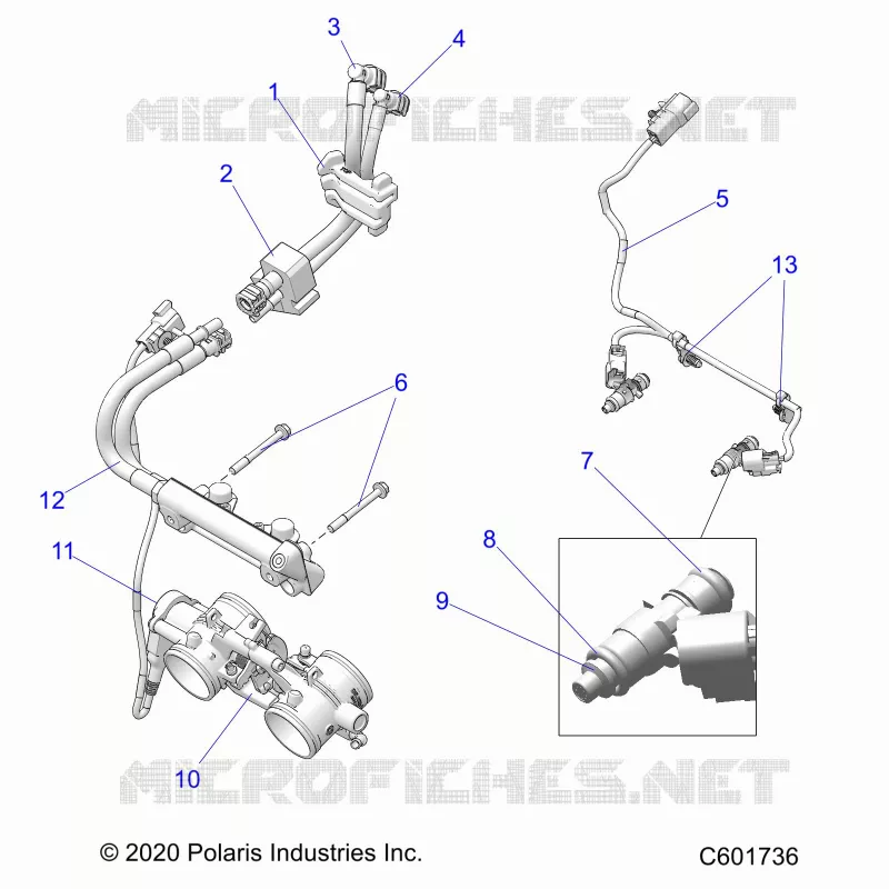 SISTEMA DI ALIMENTAZIONE CARBURANTE, RAIL, LINES AND THROTTLE BODY