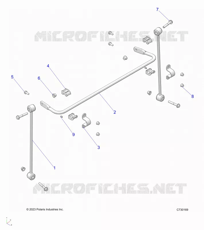 SUSPENSION, FRONT BARRA DI STABILIZZAZIONE