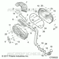 DRIVE TRAIN, COPERCHIO FRIZIONE AND DUCTING