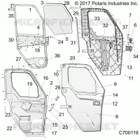 PORTE, WNDW, FRONT, FULL CRANK