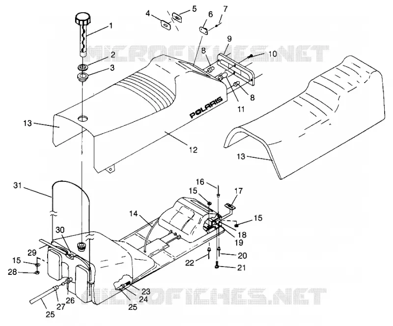 SEDILE   SERBATOIO DI GAS ULTRA SKS 0960578, EUROPEAN ULTRA SKS E960578, and ULTRA (4931683168A007)
