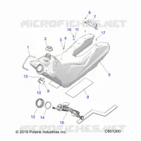 SISTEMA DI ALIMENTAZIONE CARBURANTE, FUEL TANK ASM.