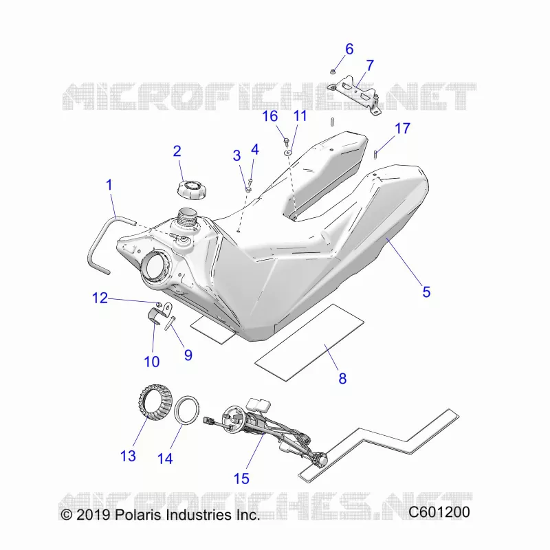SISTEMA DI ALIMENTAZIONE CARBURANTE, FUEL TANK ASM.