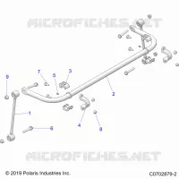 SUSPENSION, REAR BARRA DI STABILIZZAZIONE