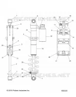 SUSPENSION, AMMORTIZZATORE POSTERIORE TRACK (7044566)