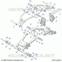 SOSPENSIONE POSTERIORE CONTROL ARM, MOUNTING