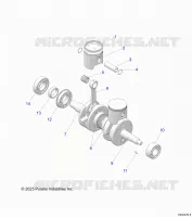 ENGINE, PISTON AND ALBERO MOTORE