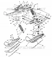 SOSPENSIONI ANTERIORI and SCIARE 500 EFI SKS 0962574, 500 EFI RMK 0962974, and EURO (4931983198B001)