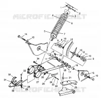 SWING ARM   SHOCK 4X4 400L W959140 (4930183018B014)