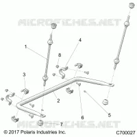 SUSPENSION, REAR BARRA DI STABILIZZAZIONE
