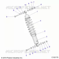 SUSPENSION, SHOCK ANTERIORE MOUNTING