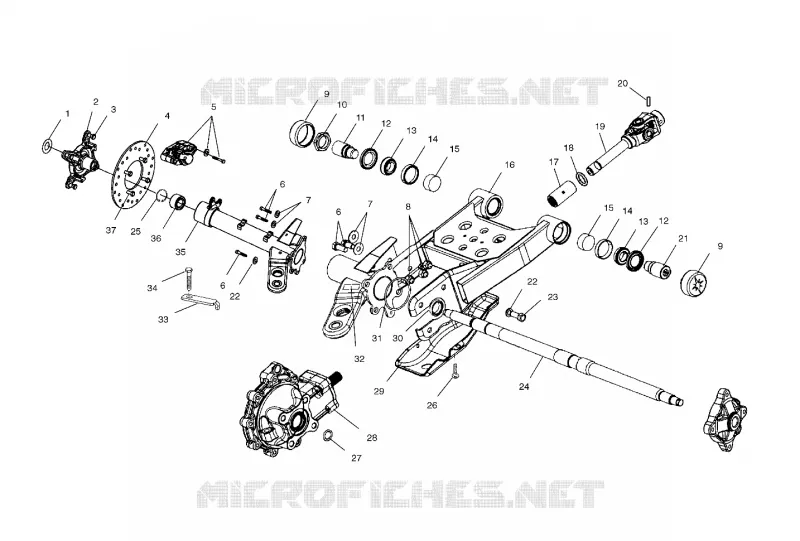 SWING ARM/REAR SCATOLA INGRANAGGI MONTAGGIO