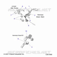 ELETTRICO, WIRE HARNESS, HOOD, ELEC. START
