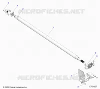 TRASMISSIONE, MID PROP SHAFT