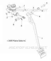 FRENOS, PEDAL and CILINDRO PRINCIPALE MOUNTING