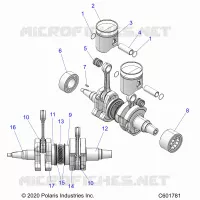 ENGINE, PISTON AND ALBERO MOTORE