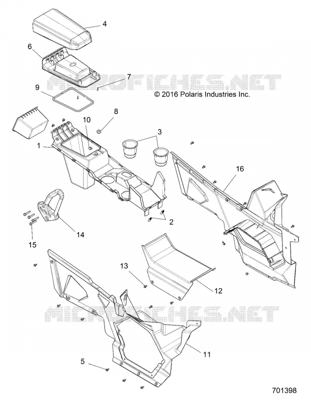 CENTER CONSOLE, FRONT