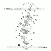 ENGINE, CRANKCASE AND ALBERO MOTORE