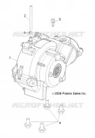 TRASMISSIONE, FRONT GEARCASE MOUNTING