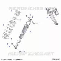 SUSPENSION, REAR SHOCK MONTAGGIO