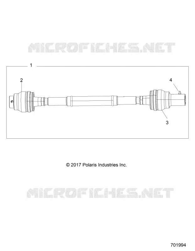 DRIVE TRAIN, FRONT PROP ALBERO