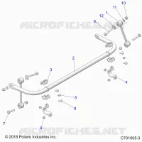 SUSPENSION, BARRA DI STABILIZZAZIONE, REAR
