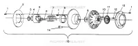 FRIZIONE DRIVEN 500 EFI SKS 0962574, 500 EFI RMK 0962974, and EUROPEAN 500 EF (4931983198C002)