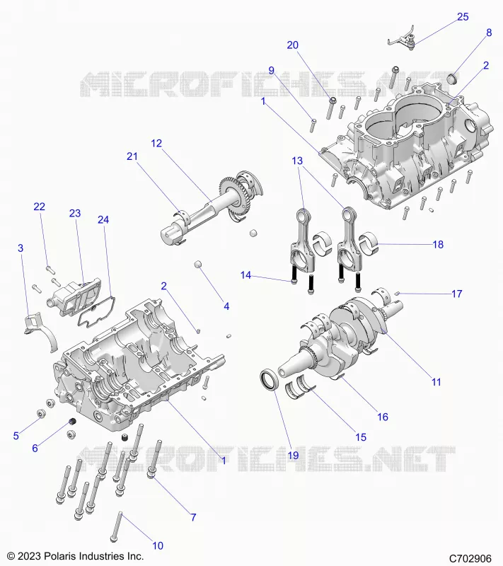 ENGINE, CRANKCASE, ALBERO MOTORE