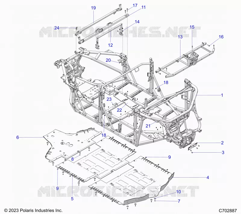 CHASSIS, MAIN FRAME AND SCIARED PLATES