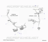 ELETTRICO, WIRE HARNESS, HOOD, ELEC. START